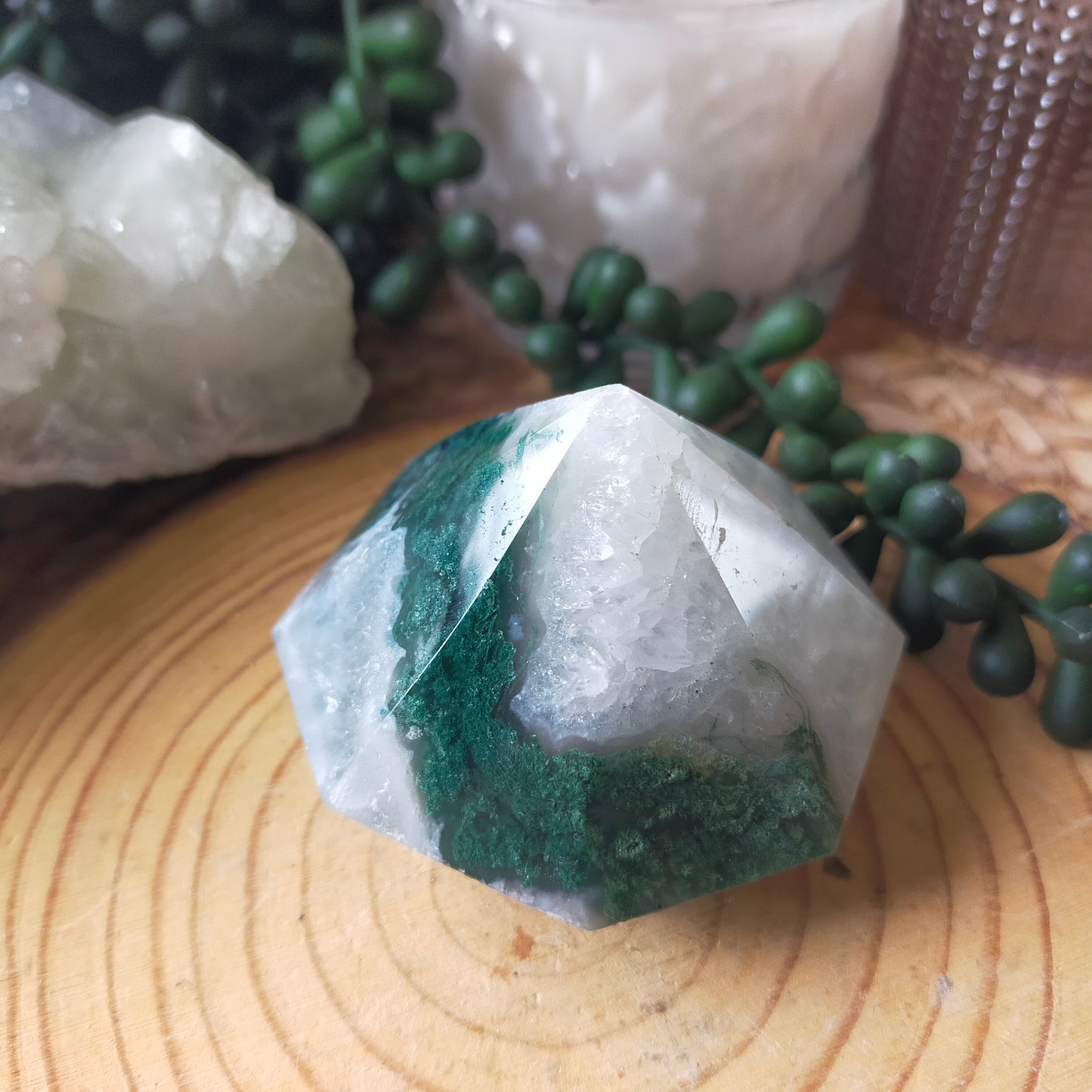 Moss Agate Diamond