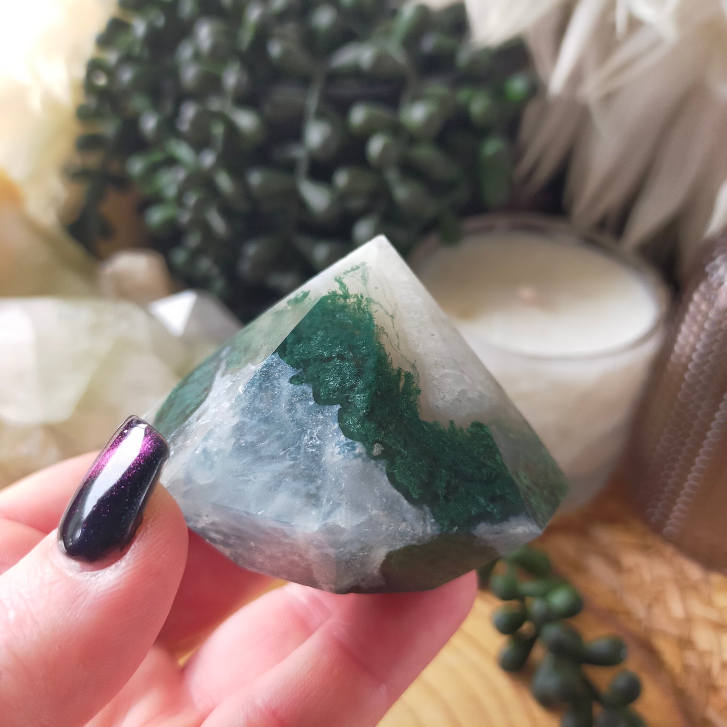 Moss Agate Diamond