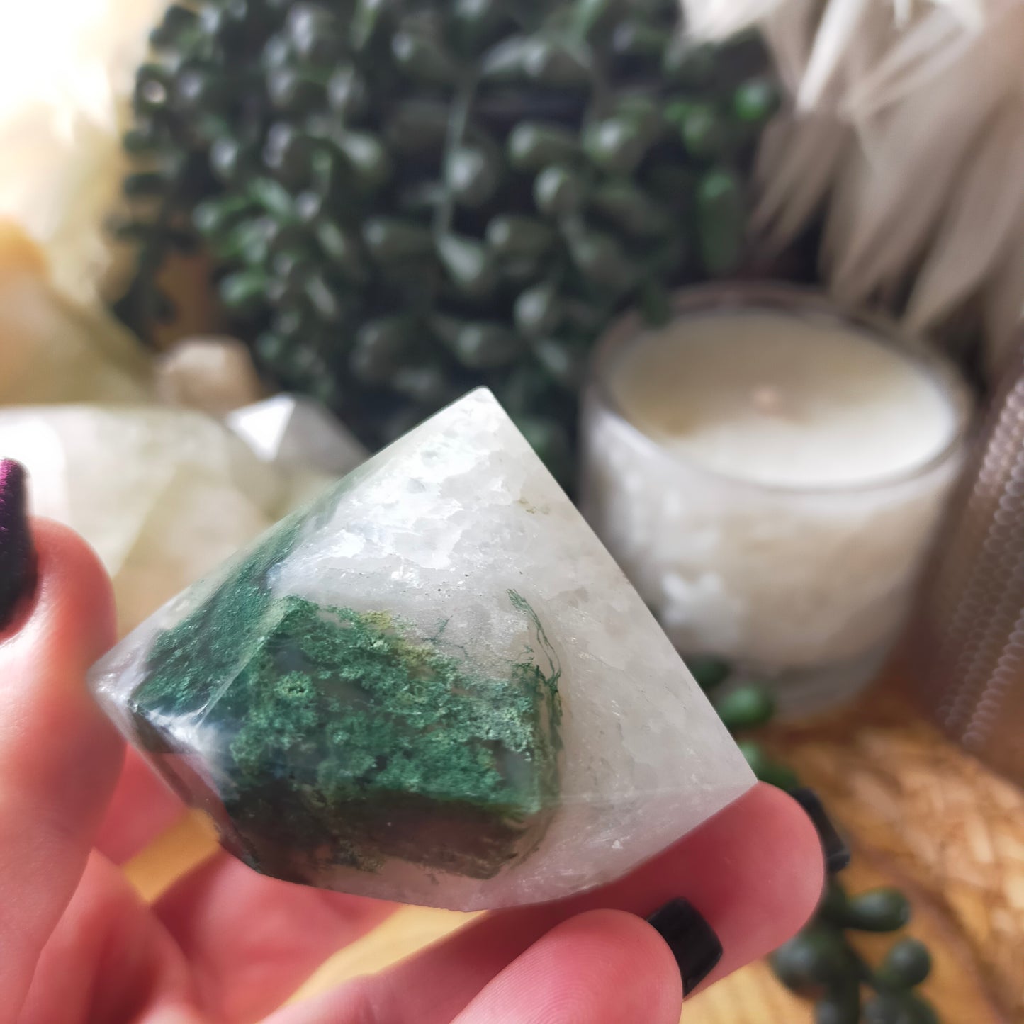 Moss Agate Diamond