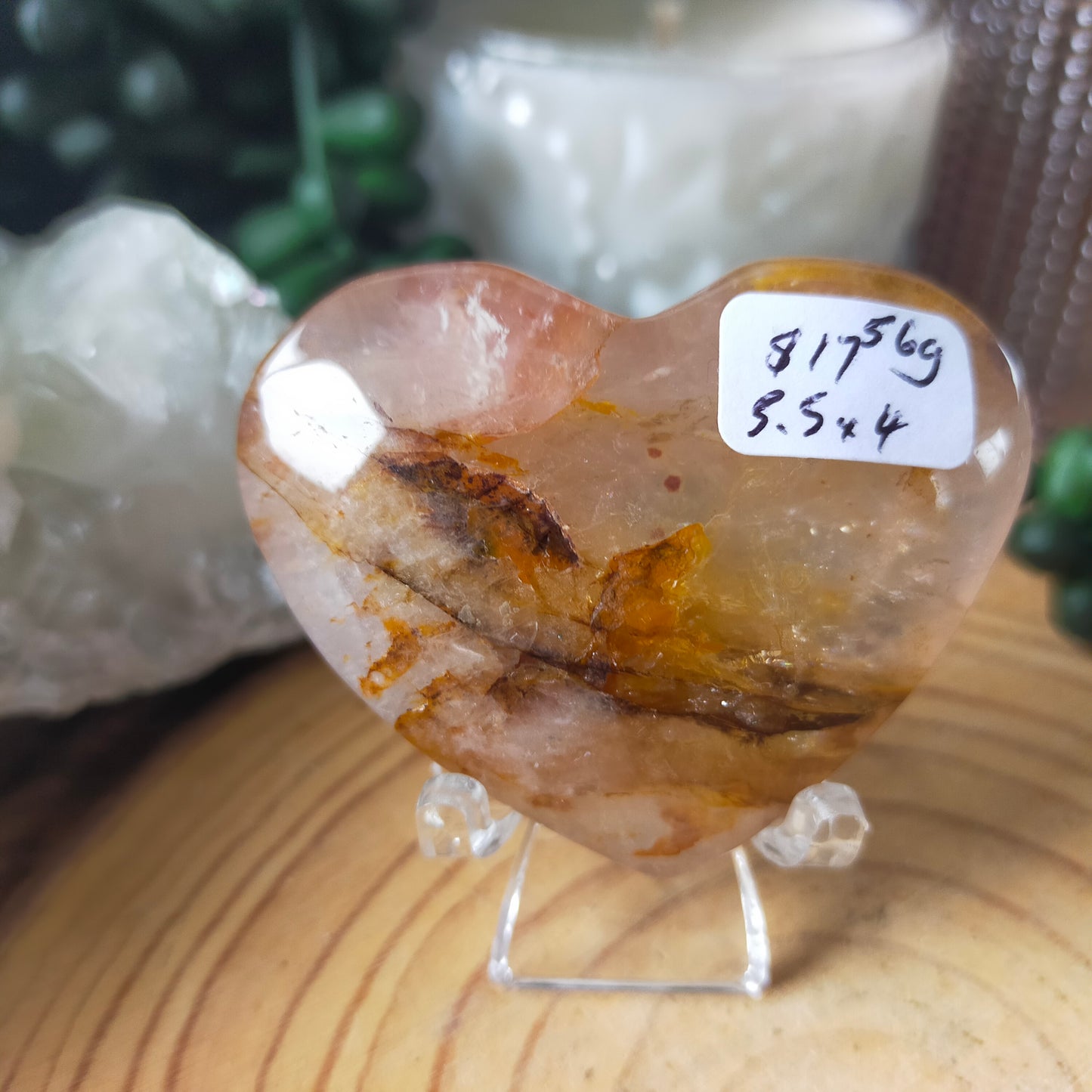 Golden Healer/Fire Quartz Heart