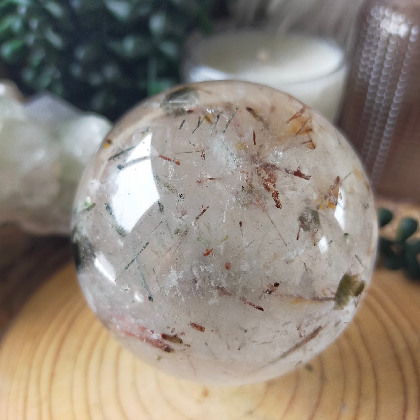 Tourmaline Quartz Sphere