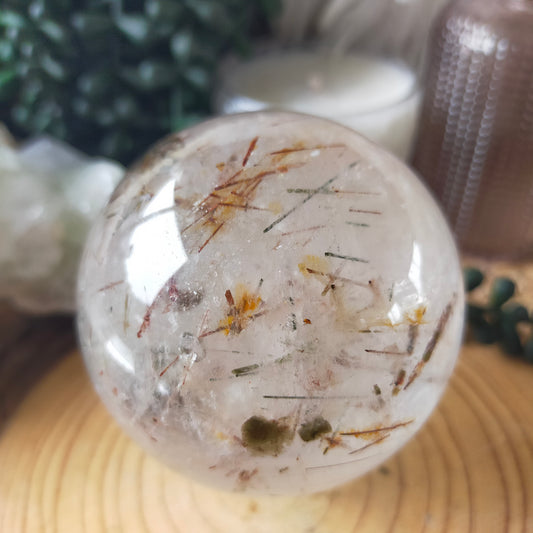 Tourmaline Quartz Sphere