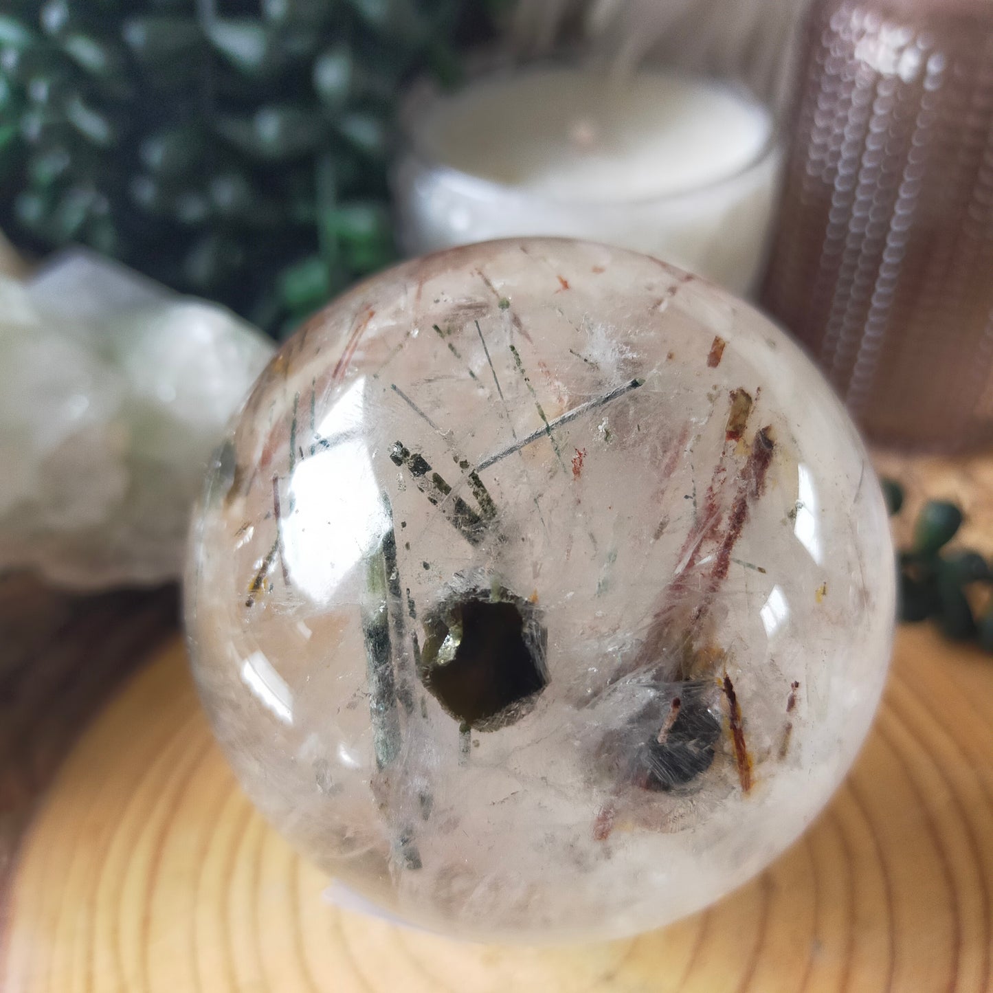 Tourmaline Quartz Sphere