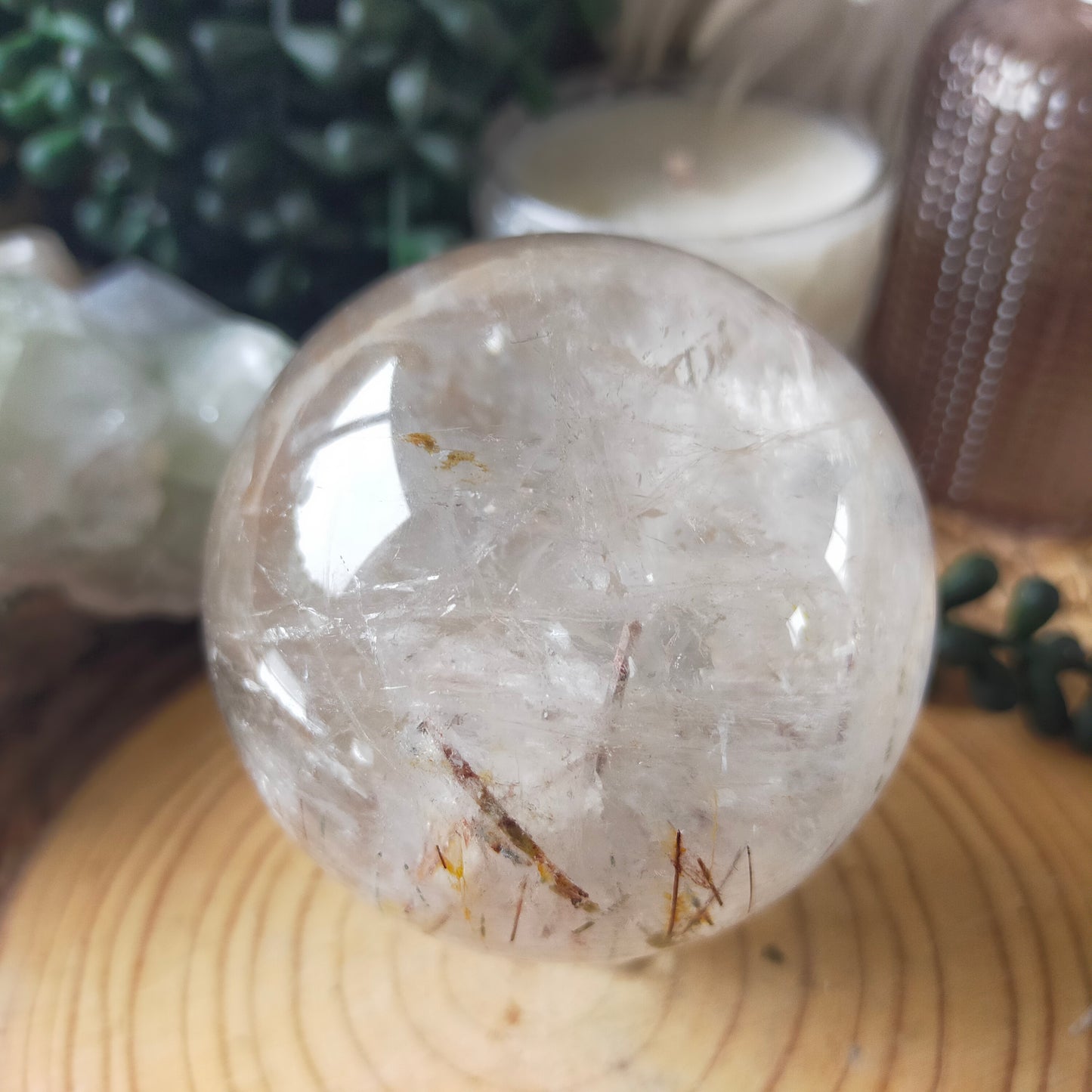 Tourmaline Quartz Sphere