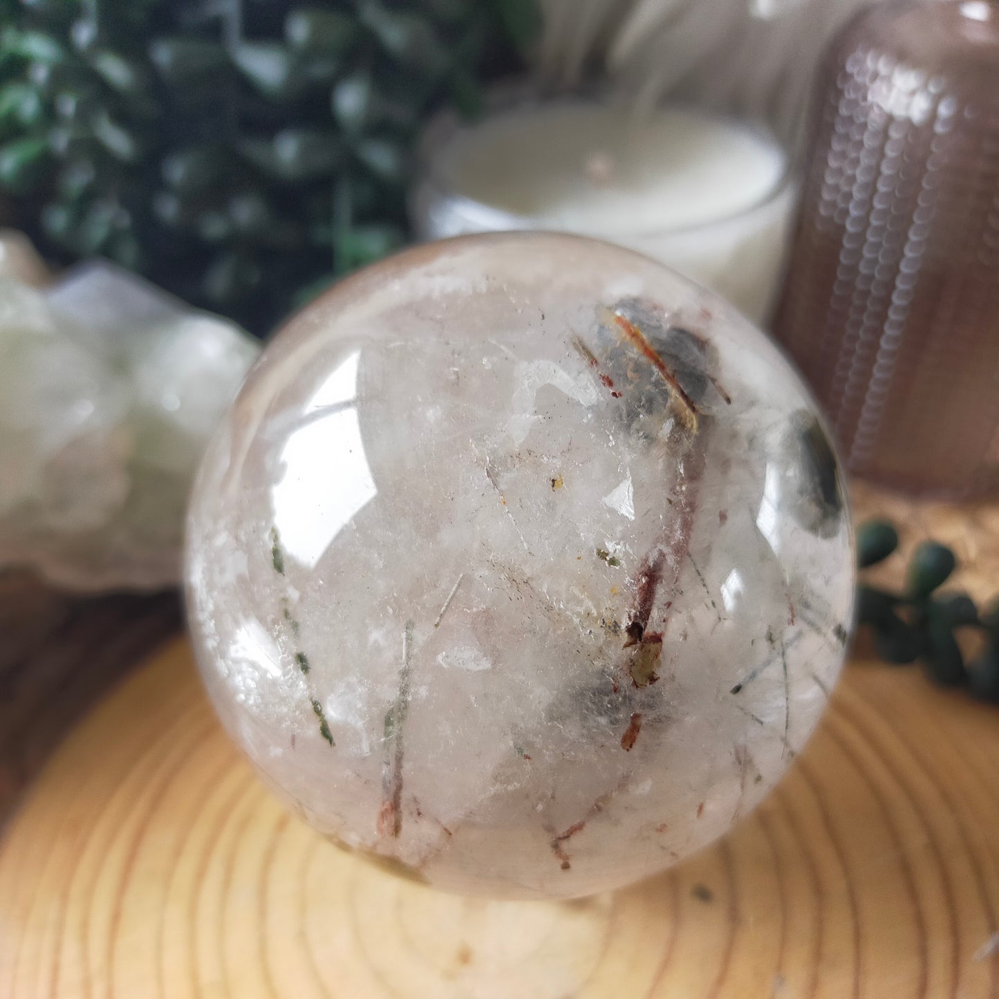 Tourmaline Quartz Sphere