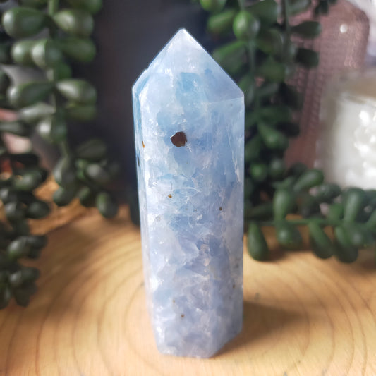 Blue Calcite Point