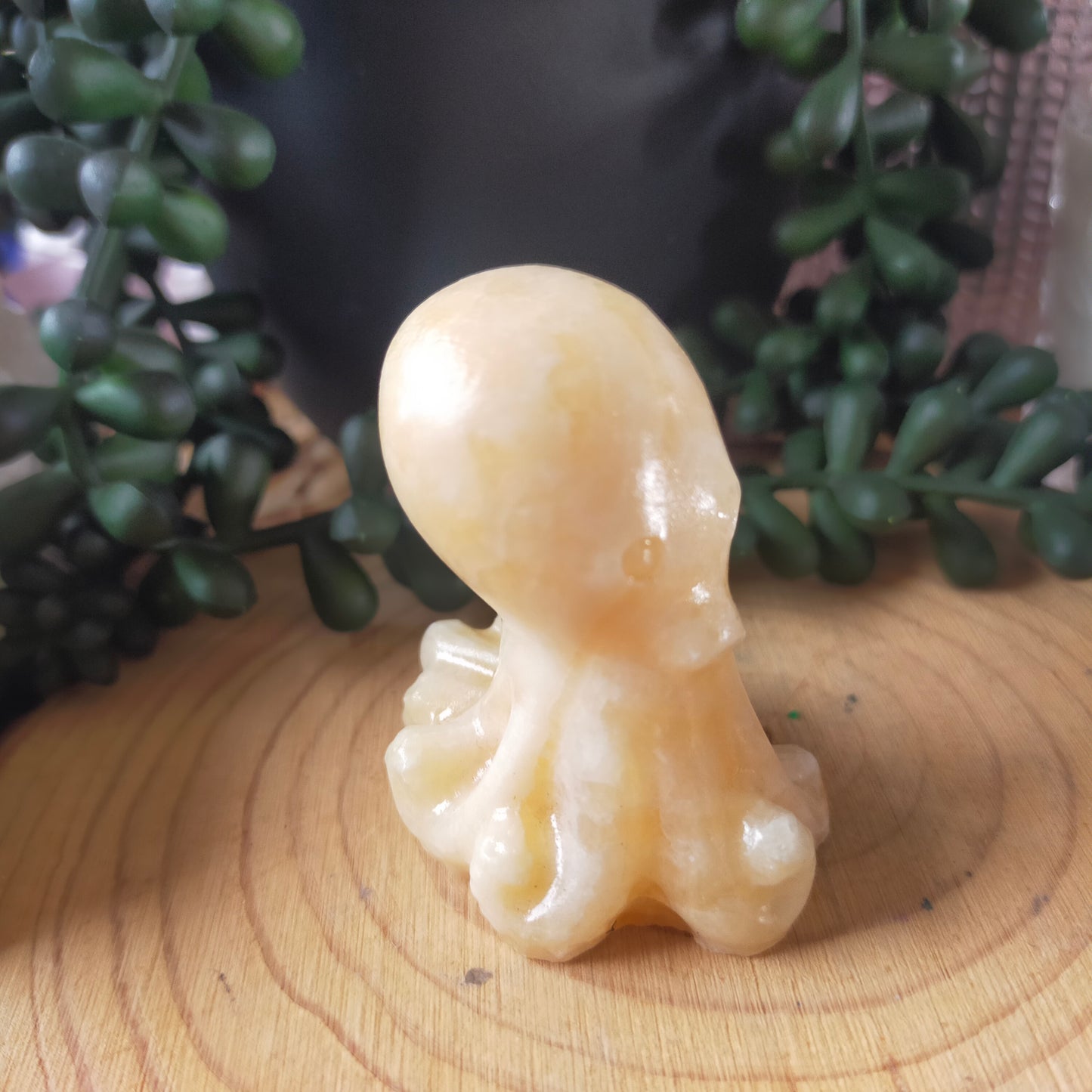 Yellow Calcite Octopus