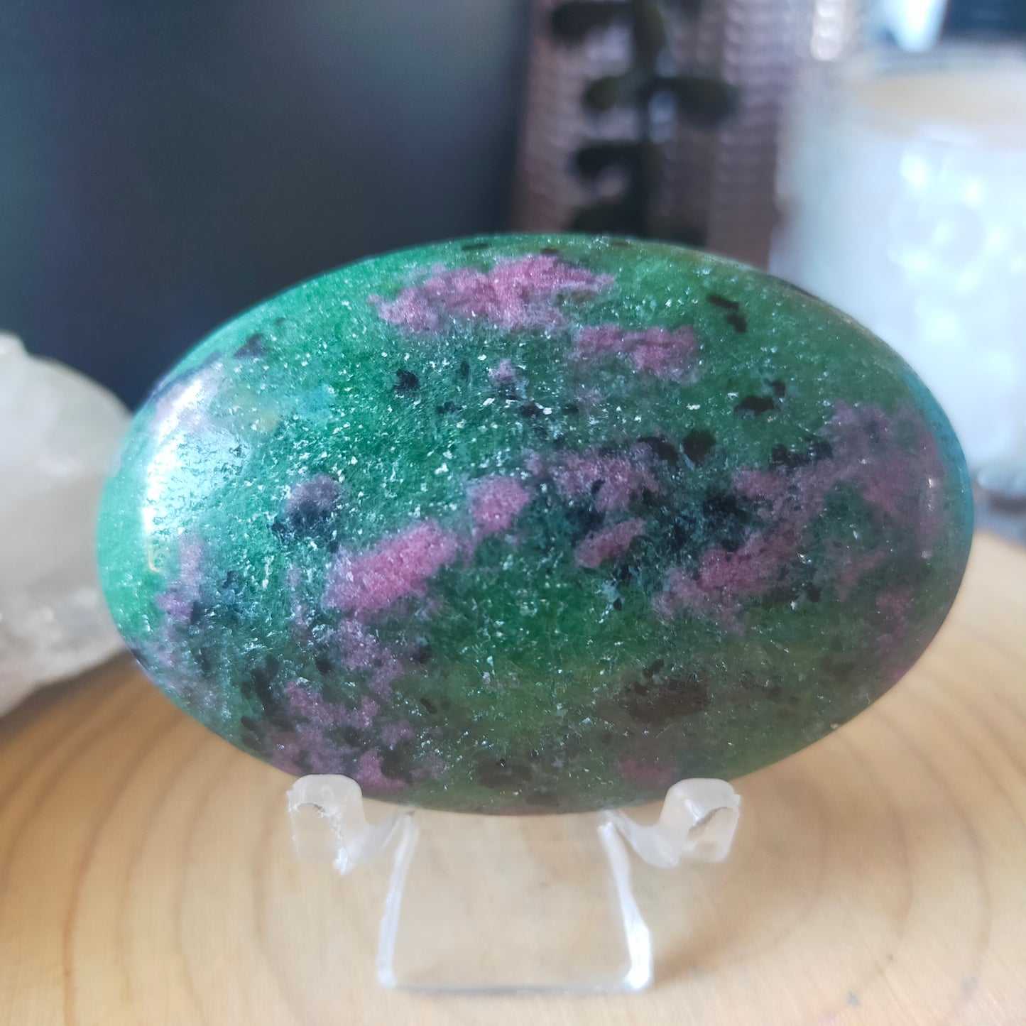 Ruby Zoisite Palmstone