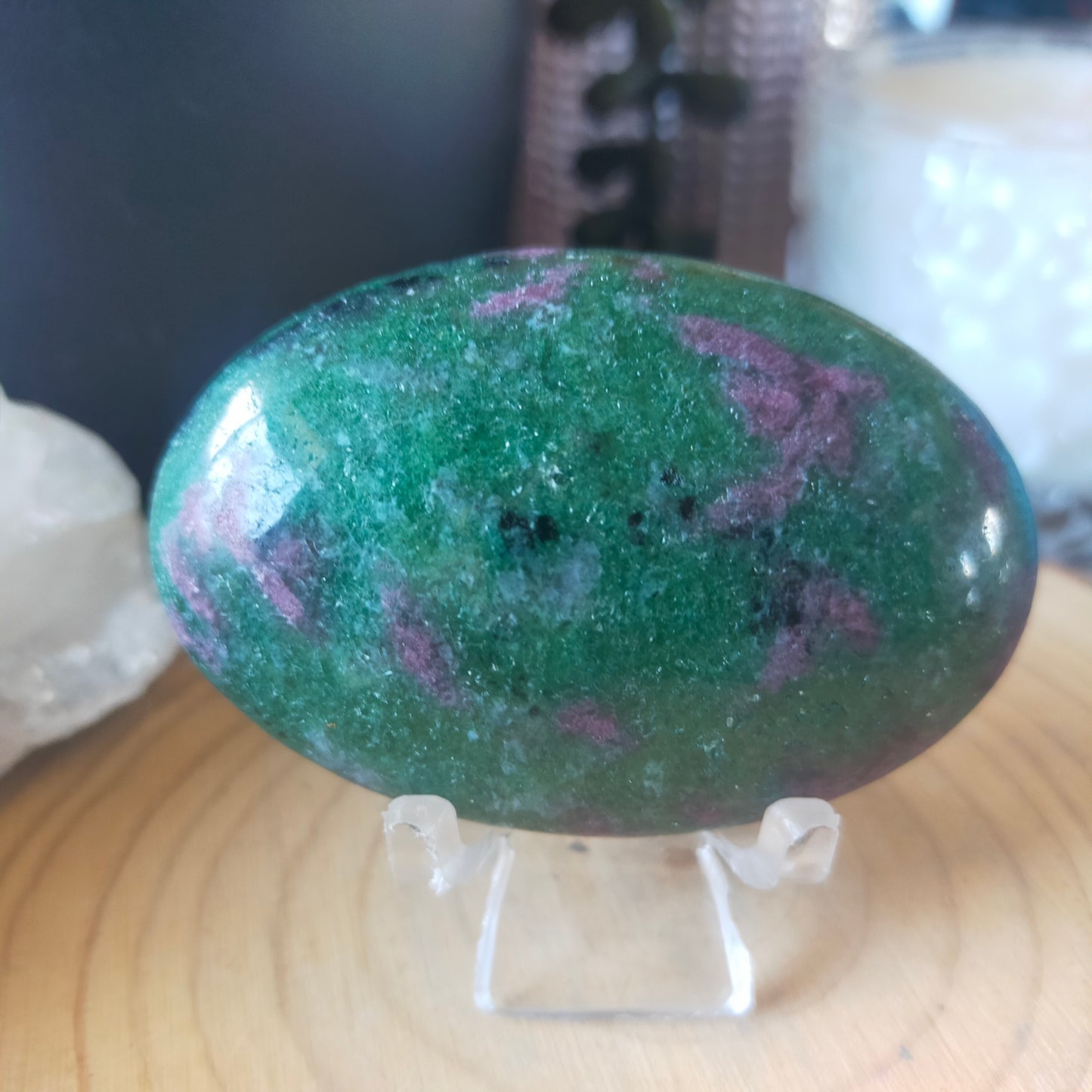 Ruby Zoisite Palmstone