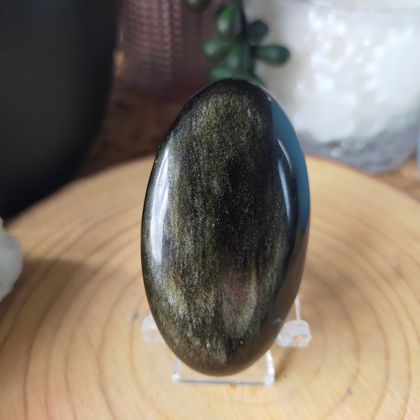 Golden Sheen Obsidian Palmstones