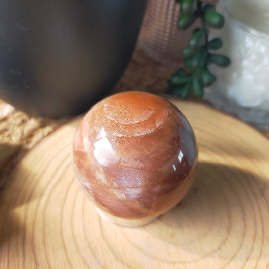 Peach Moonstone Sphere