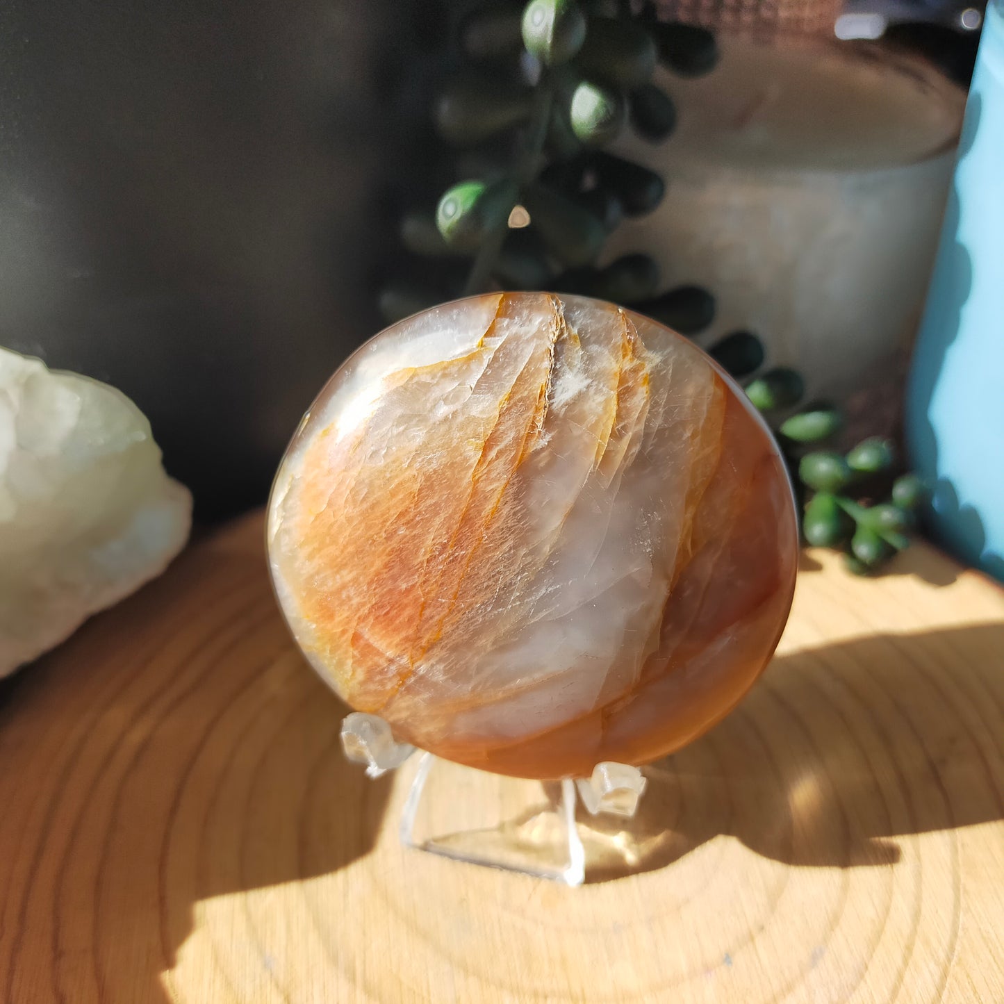 Peach Moonstone Palmstones