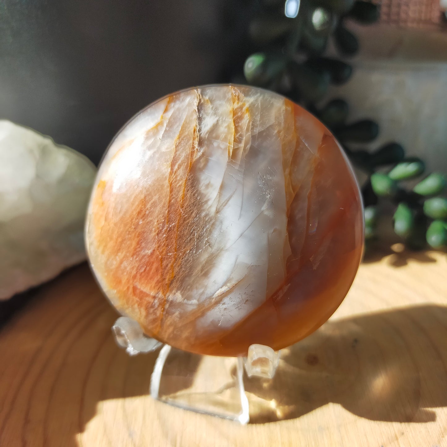 Peach Moonstone Palmstones