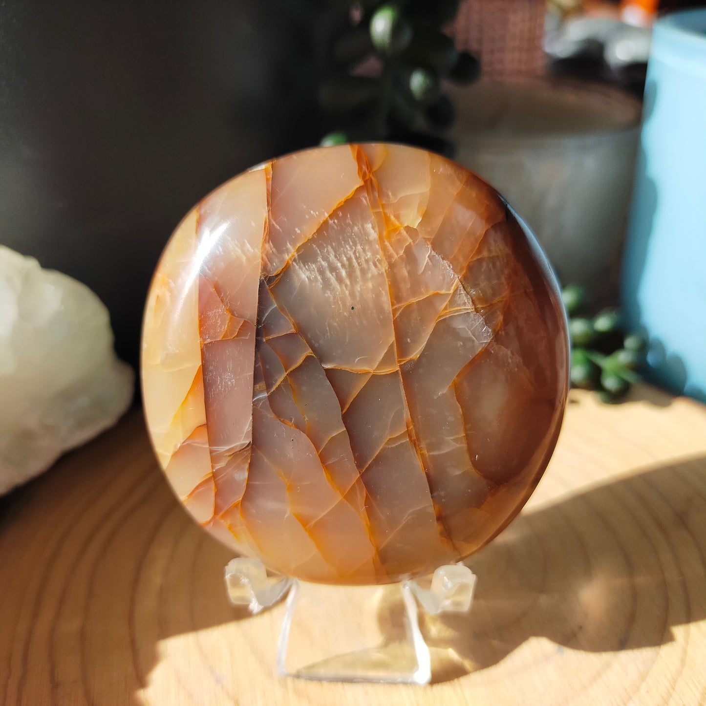 Peach Moonstone Palmstones