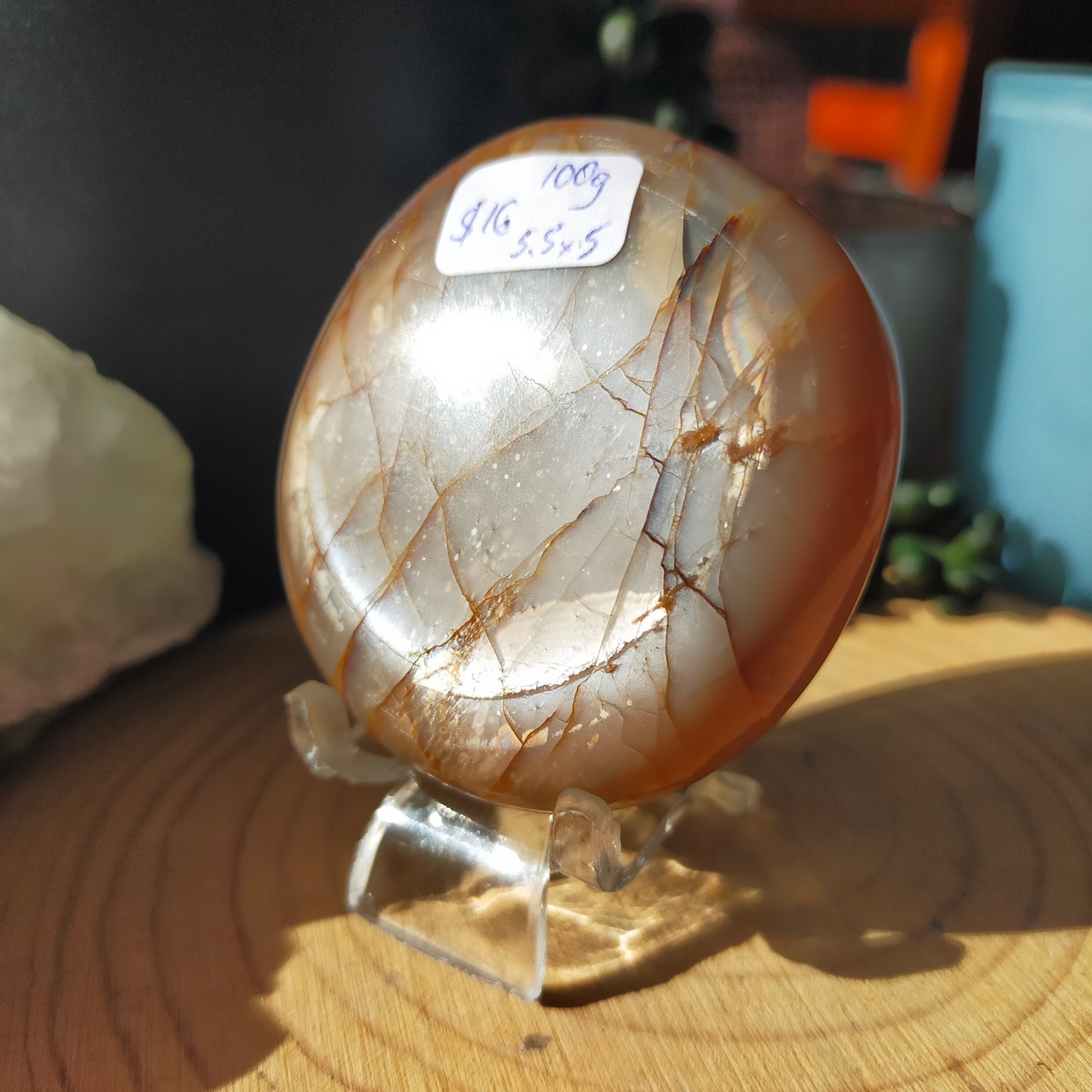 Peach Moonstone Palmstones