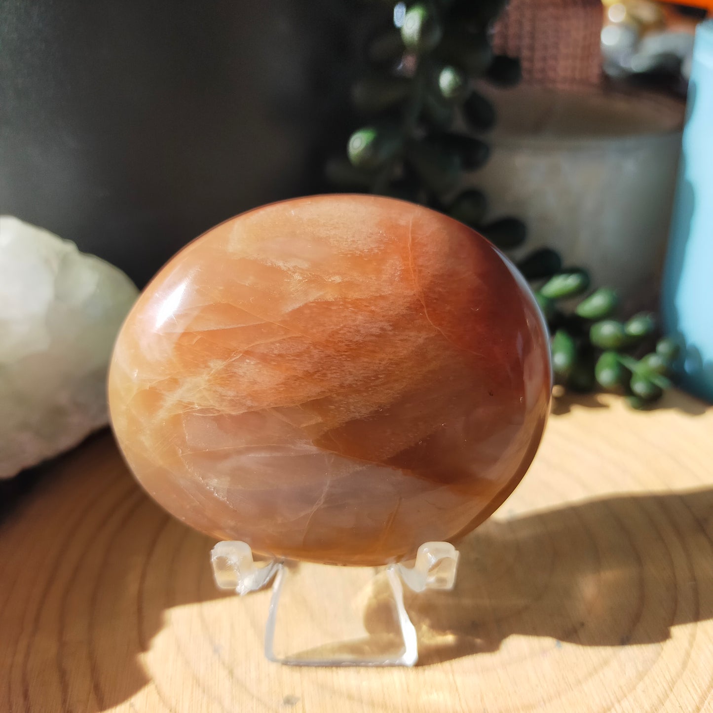 Peach Moonstone Palmstones