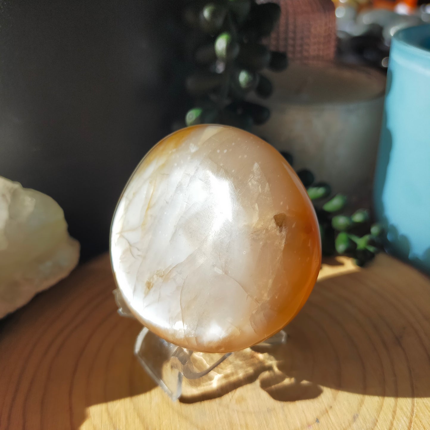 Peach Moonstone Palmstones