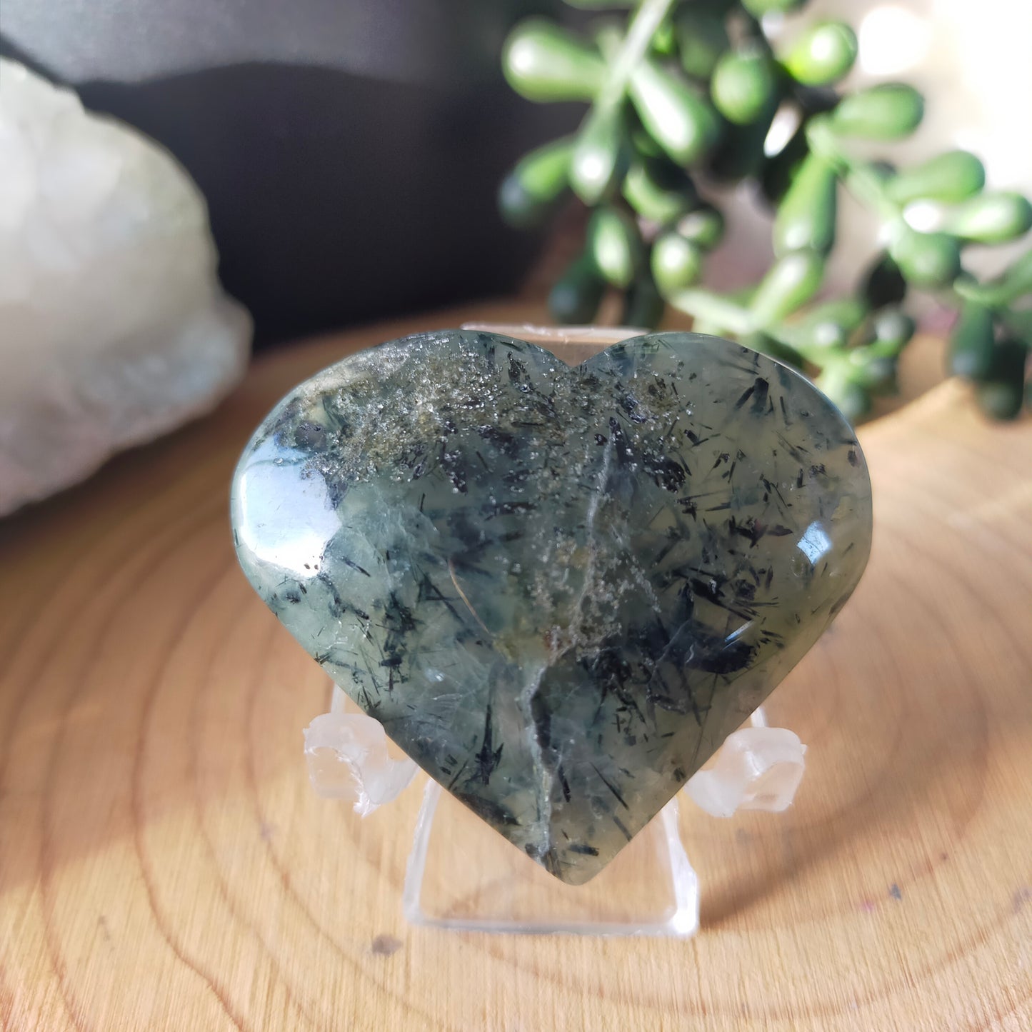 Prehnite Hearts