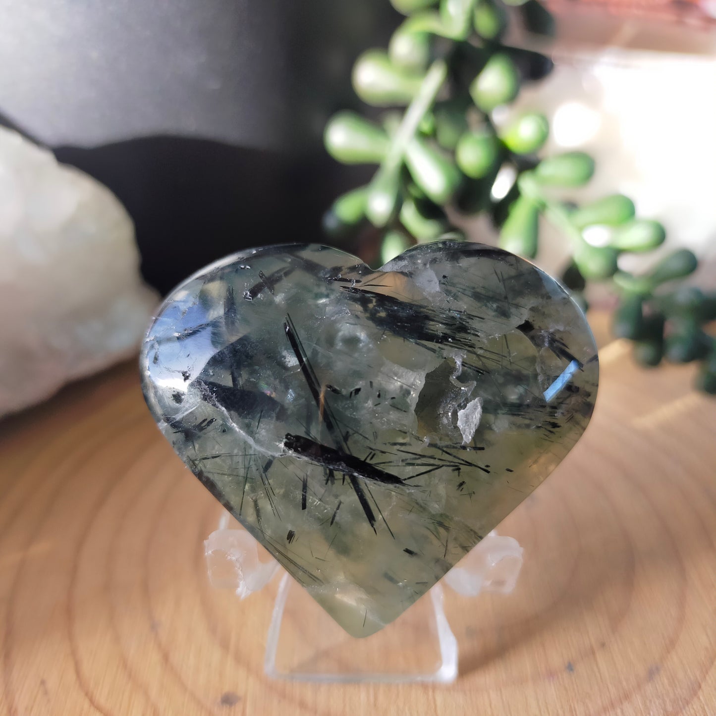 Prehnite Hearts