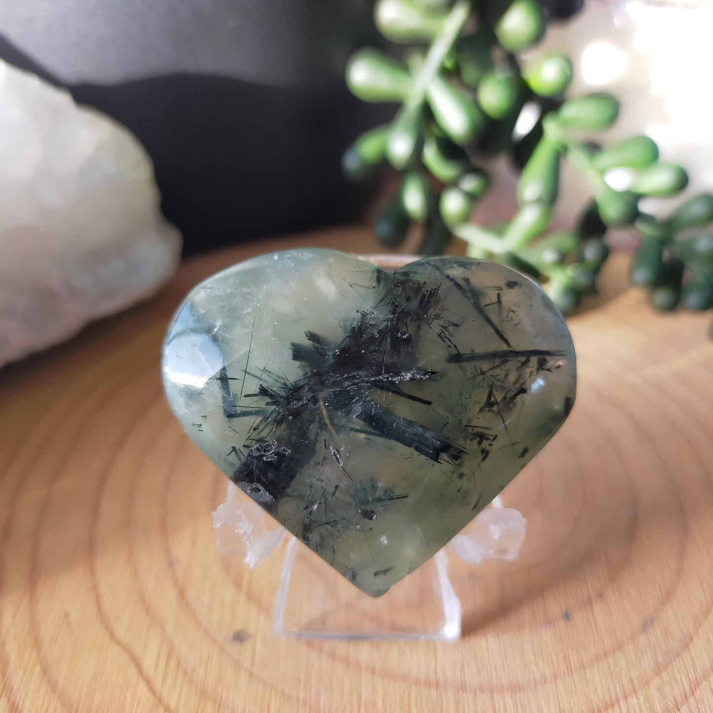 Prehnite Hearts