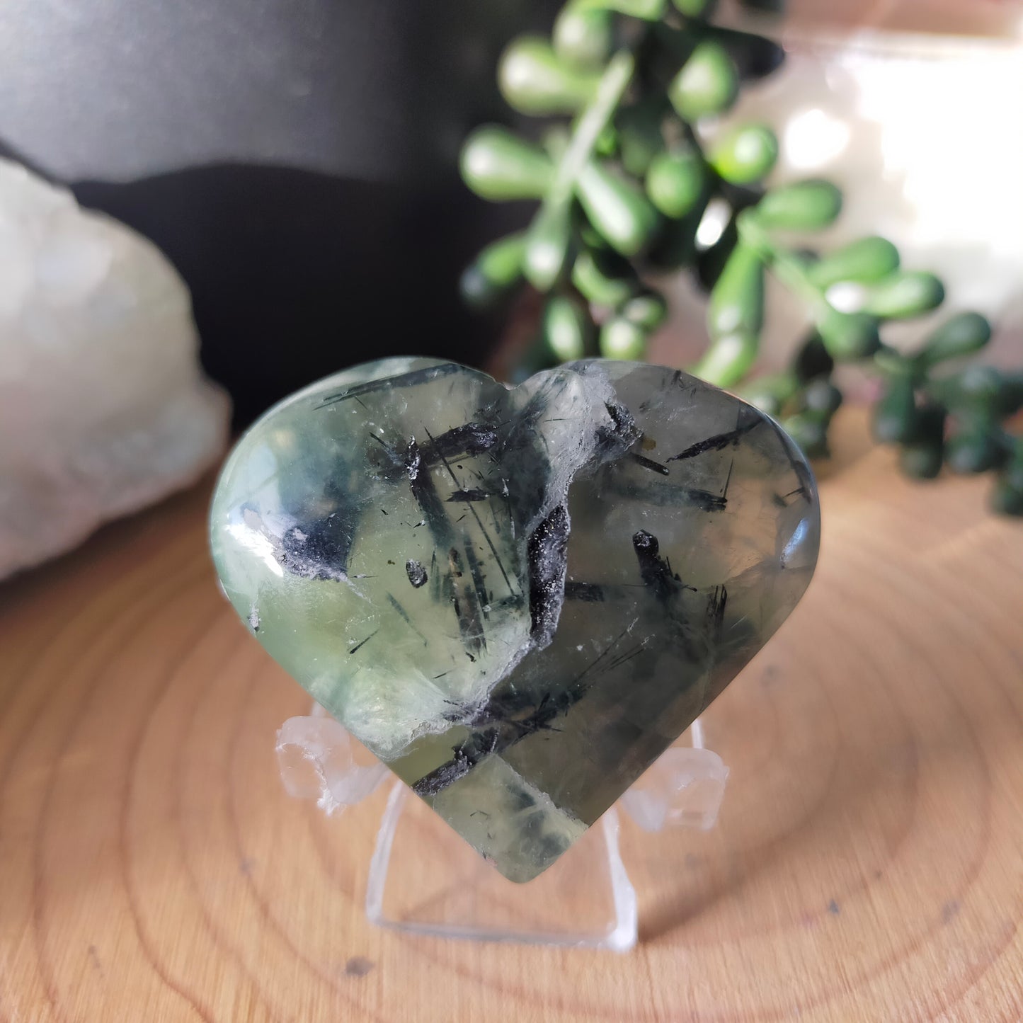 Prehnite Hearts