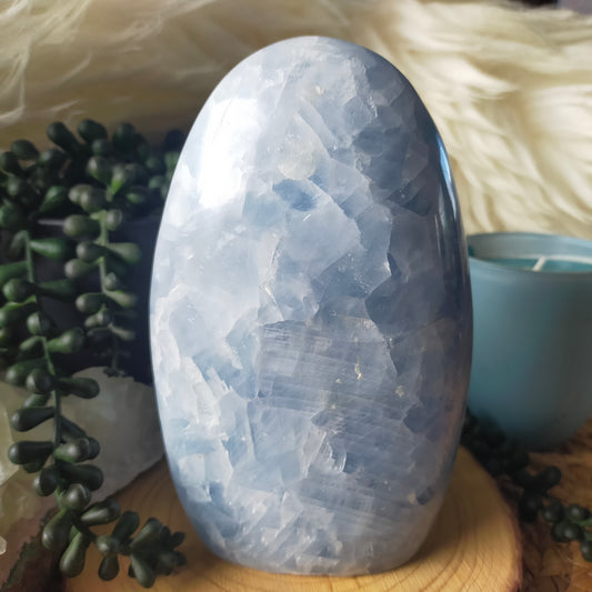 Blue Calcite Freeform