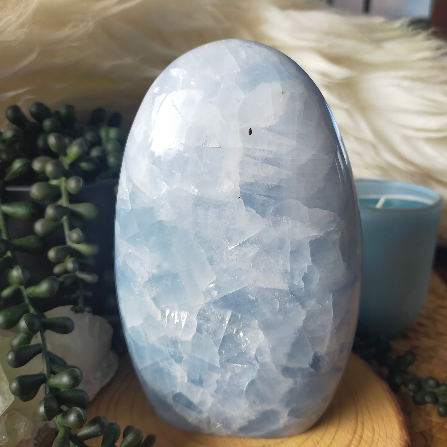 Blue Calcite Freeform