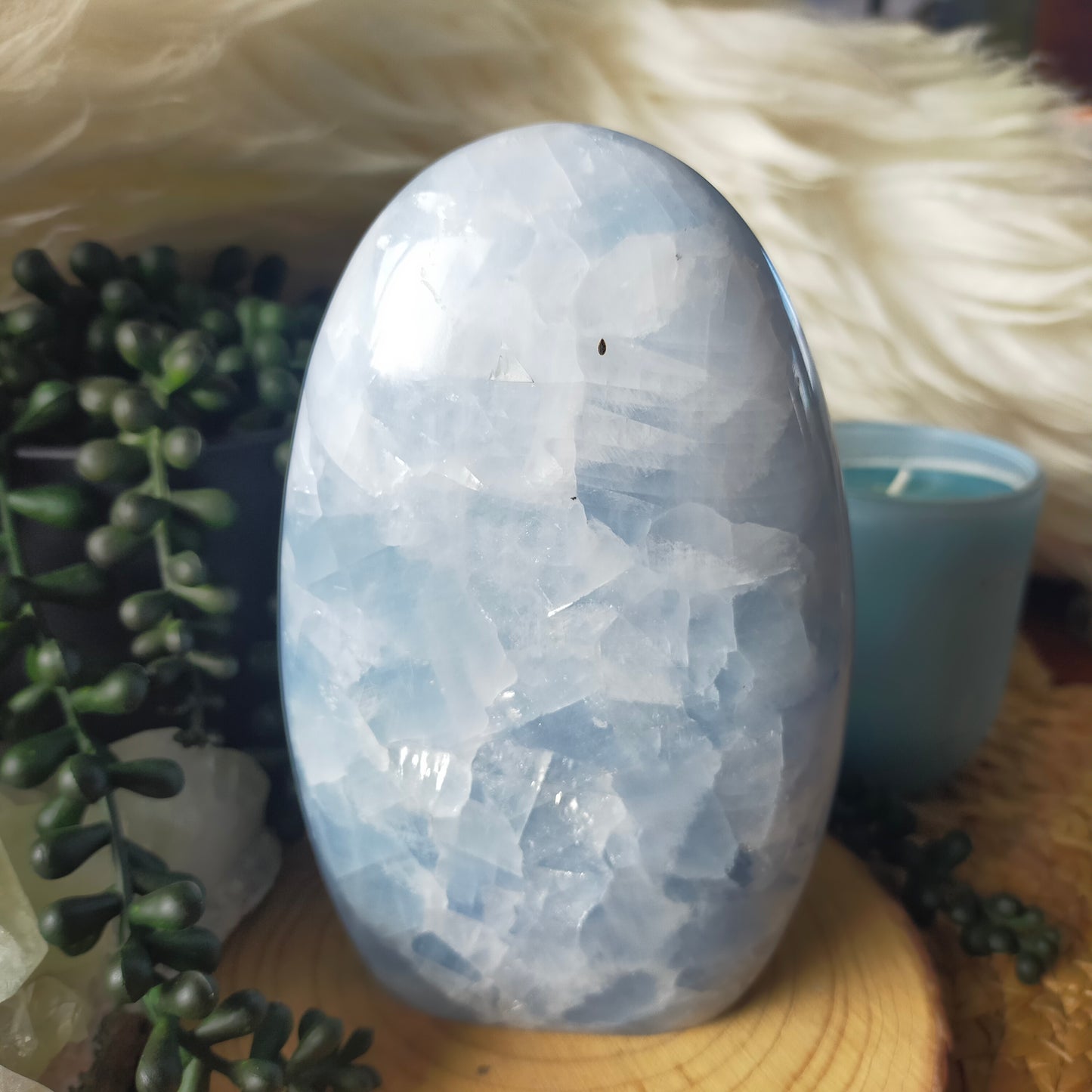 Blue Calcite Freeform