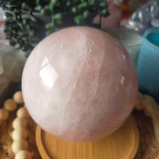 Large Rose Quartz Sphere