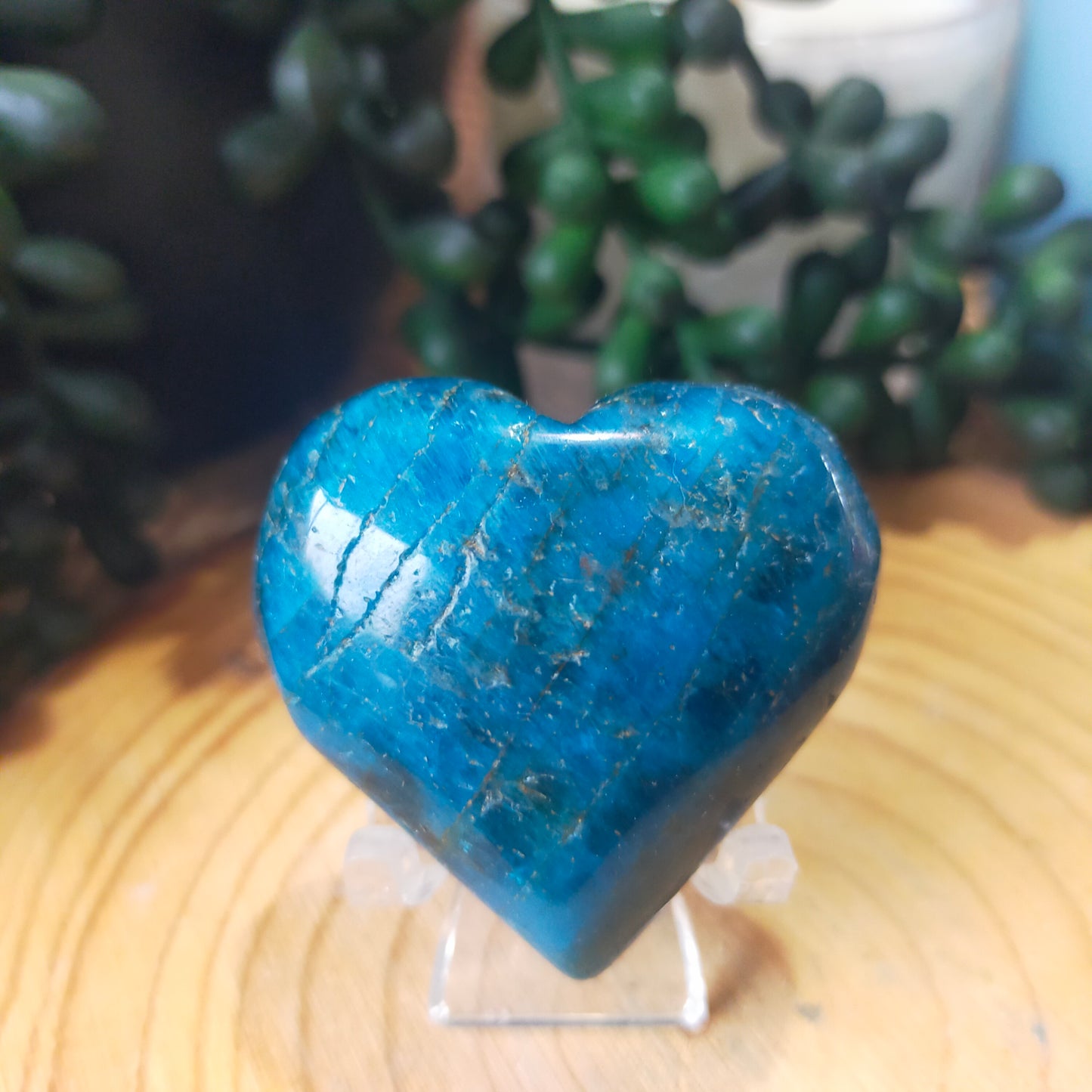 Blue Apatite Heart