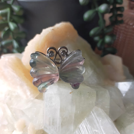 Fluorite Butterfly Ring