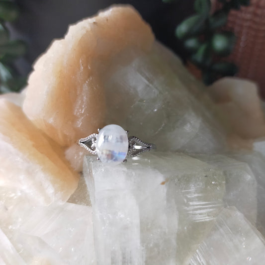 Sterling Silver Moonstone Ring