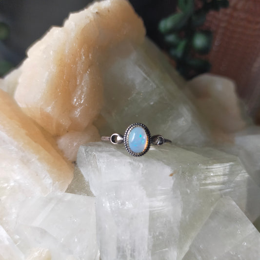 Sterling Silver Opal Ring