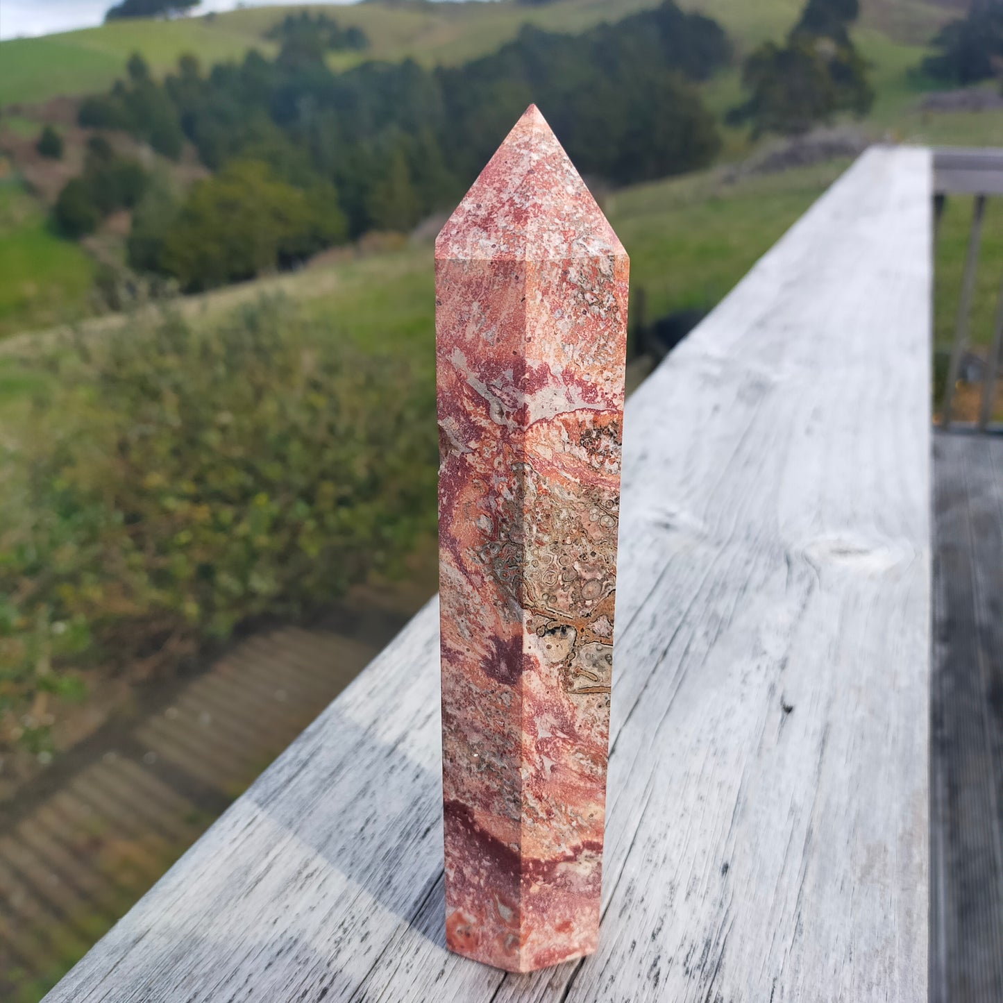 Leopard Skin Jasper Tower