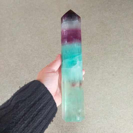 Watermelon Fluorite Tower