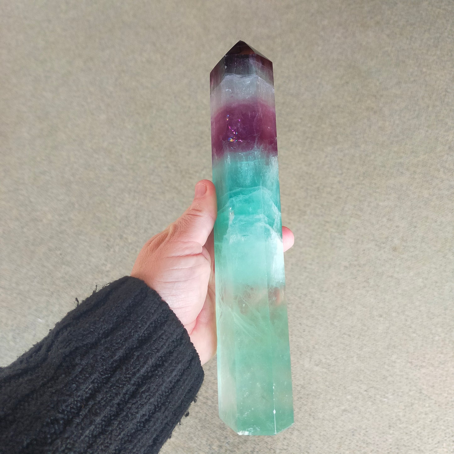 Watermelon Fluorite Tower