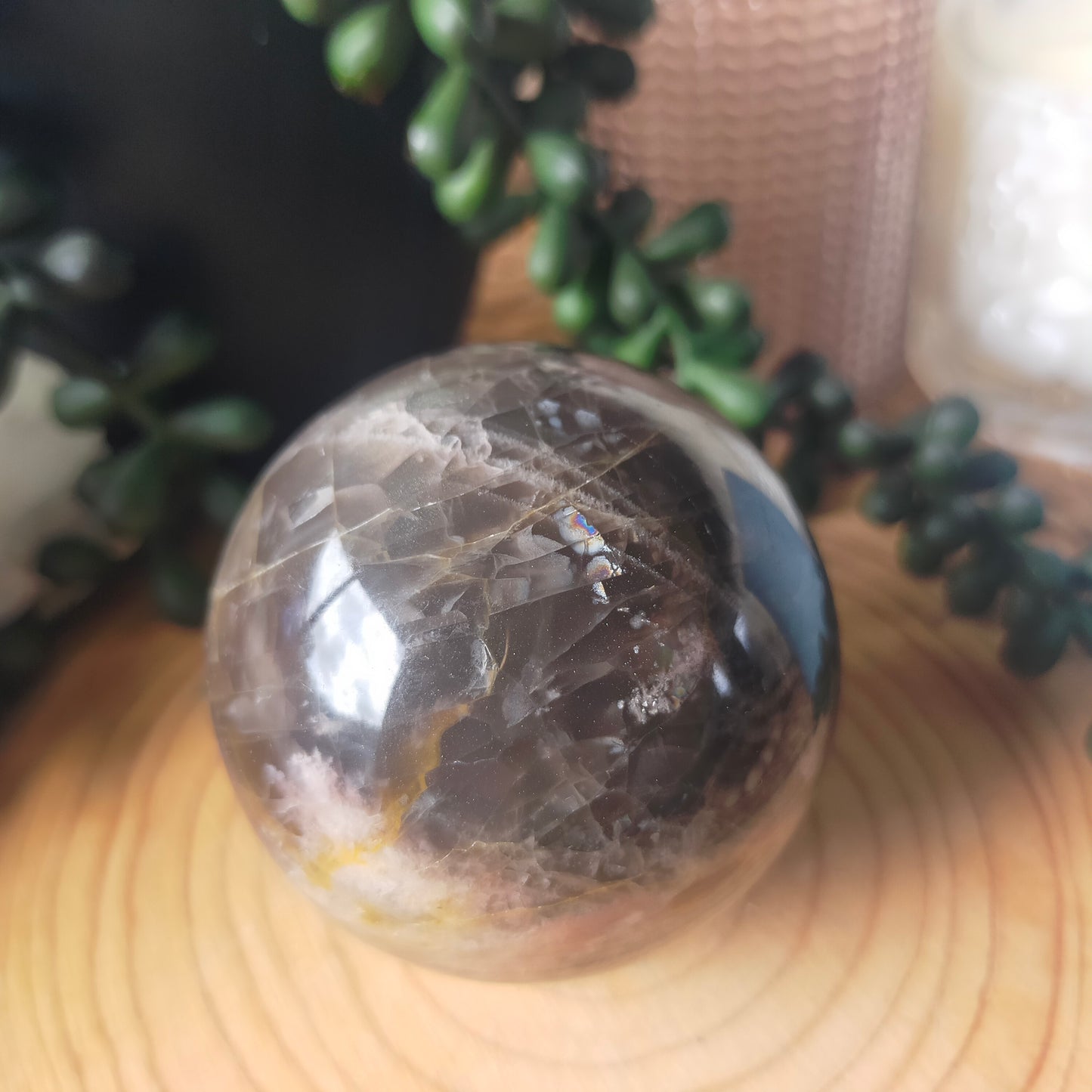 Black Moonstone Sphere