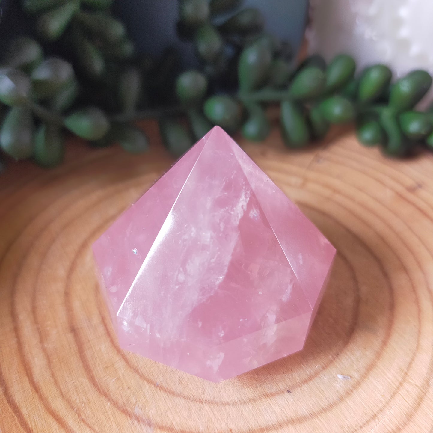 Small Rose Quartz Diamonds