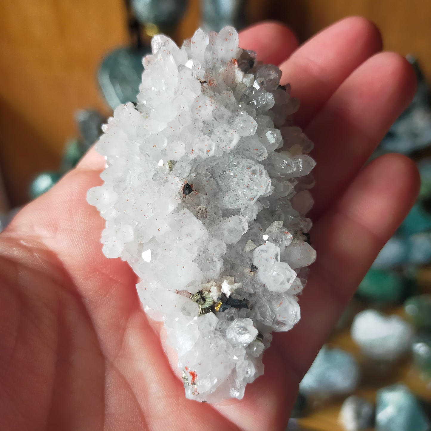 Quartz Cluster with Pyrite