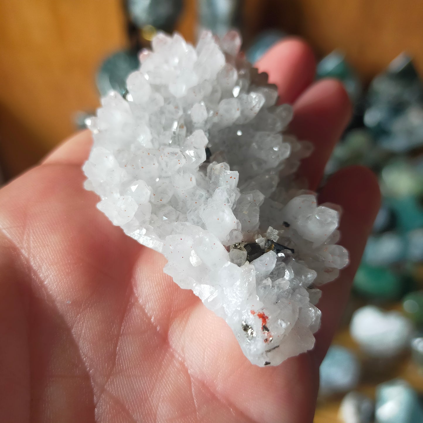 Quartz Cluster with Pyrite