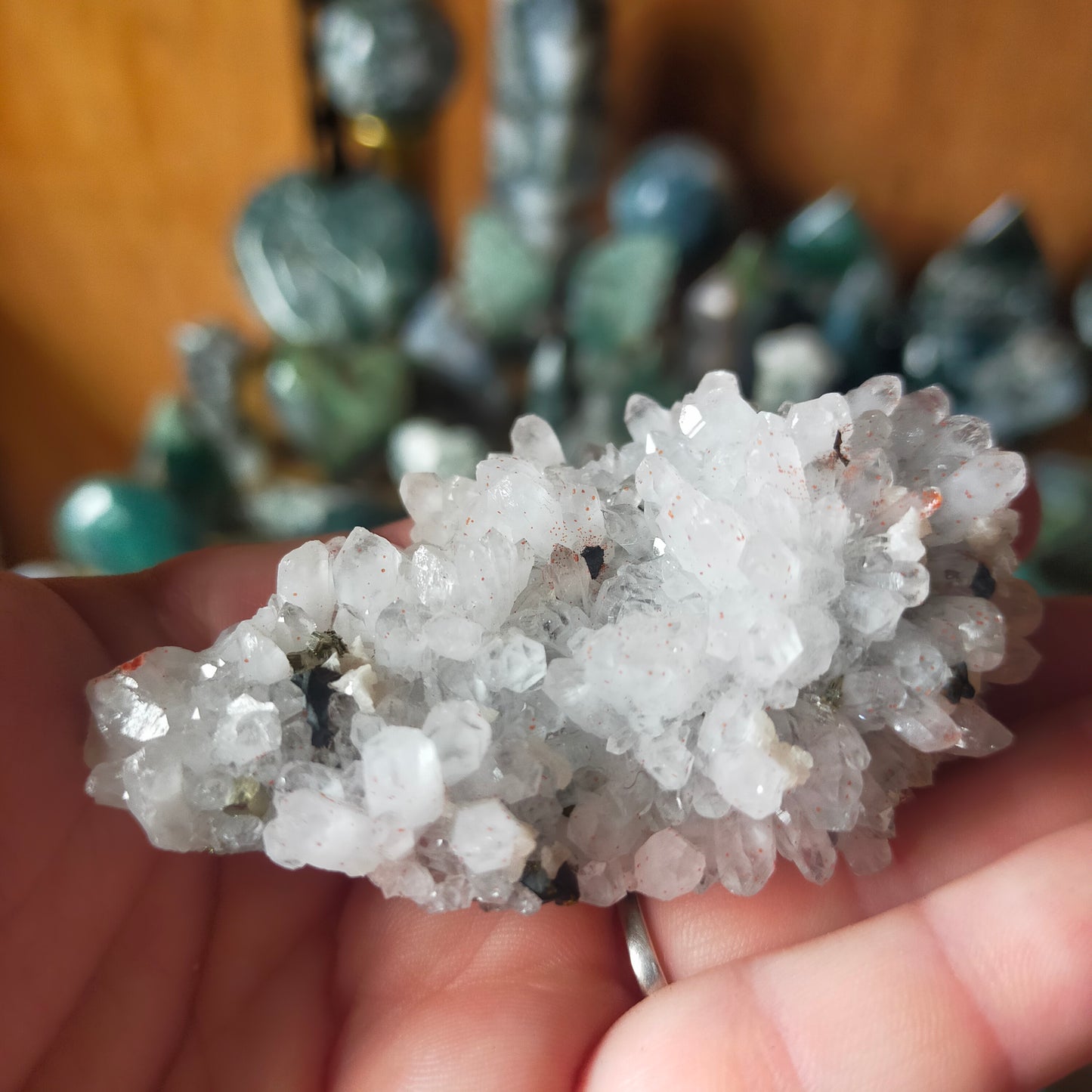 Quartz Cluster with Pyrite