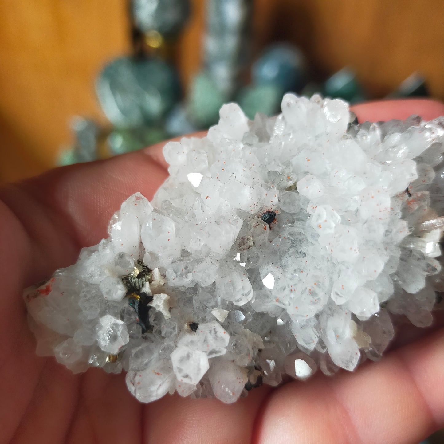 Quartz Cluster with Pyrite