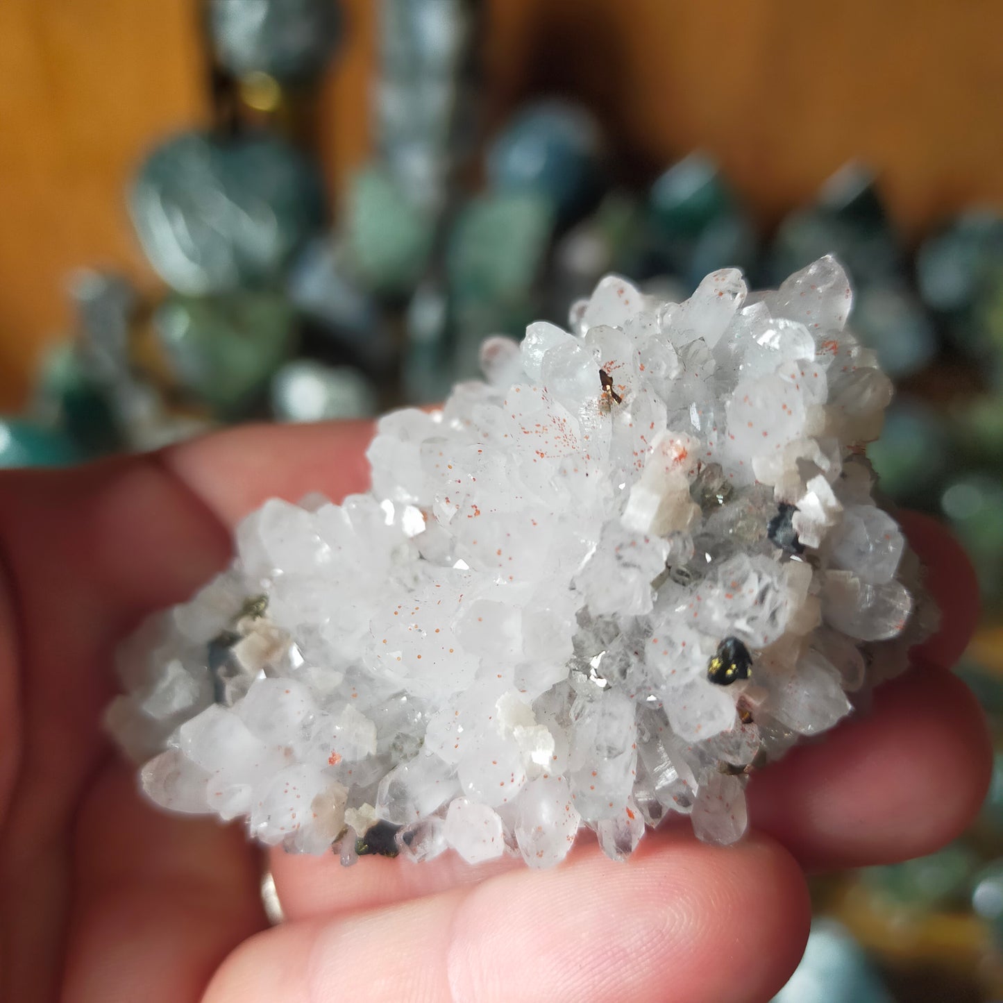 Quartz Cluster with Pyrite