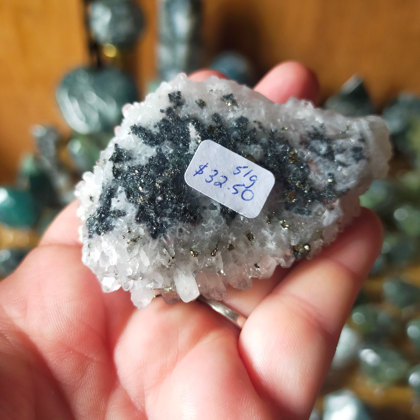 Quartz Cluster with Pyrite