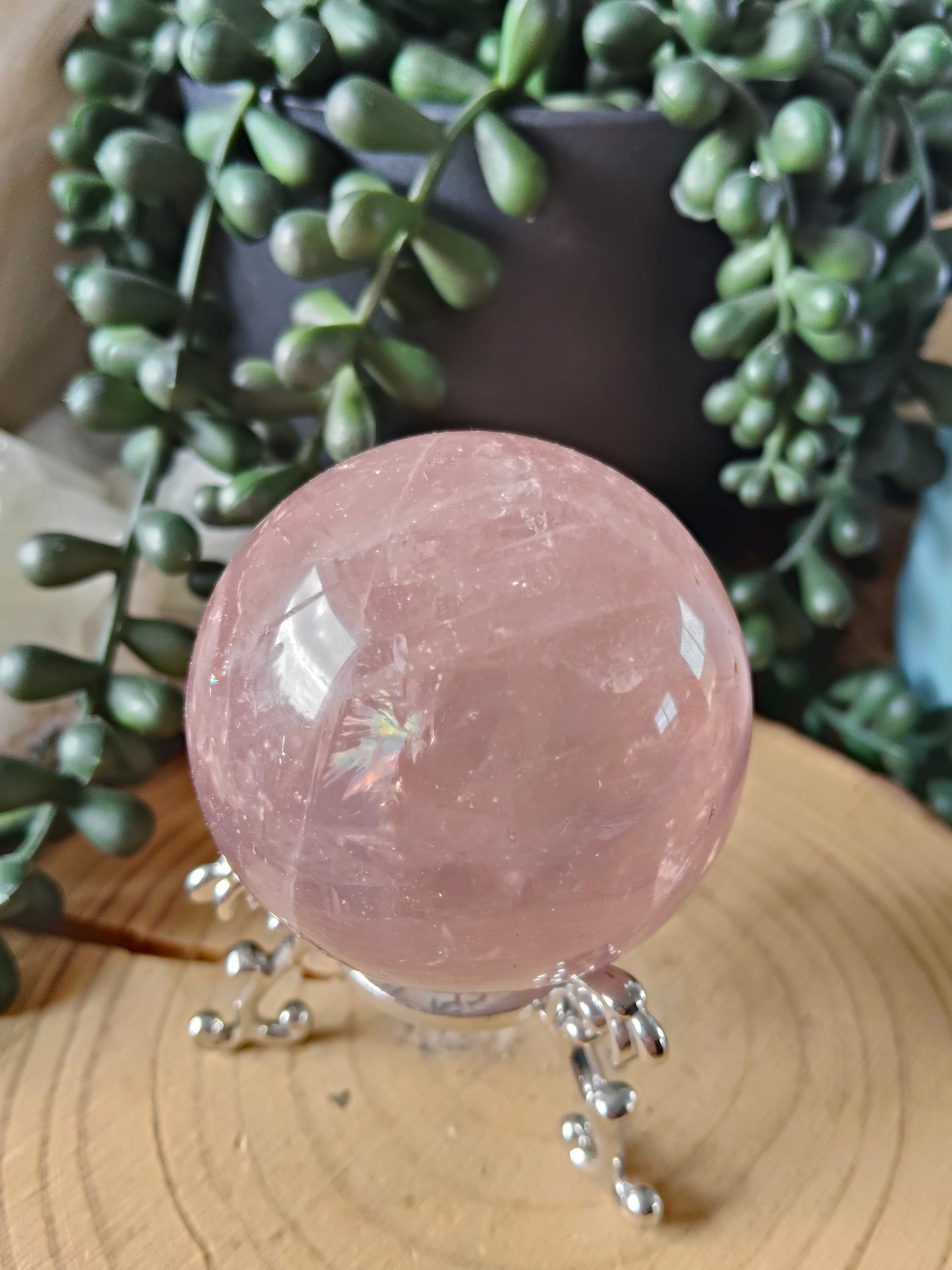 Asterism Rose Quartz Spheres