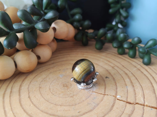 Mini Tigers Eye Spheres