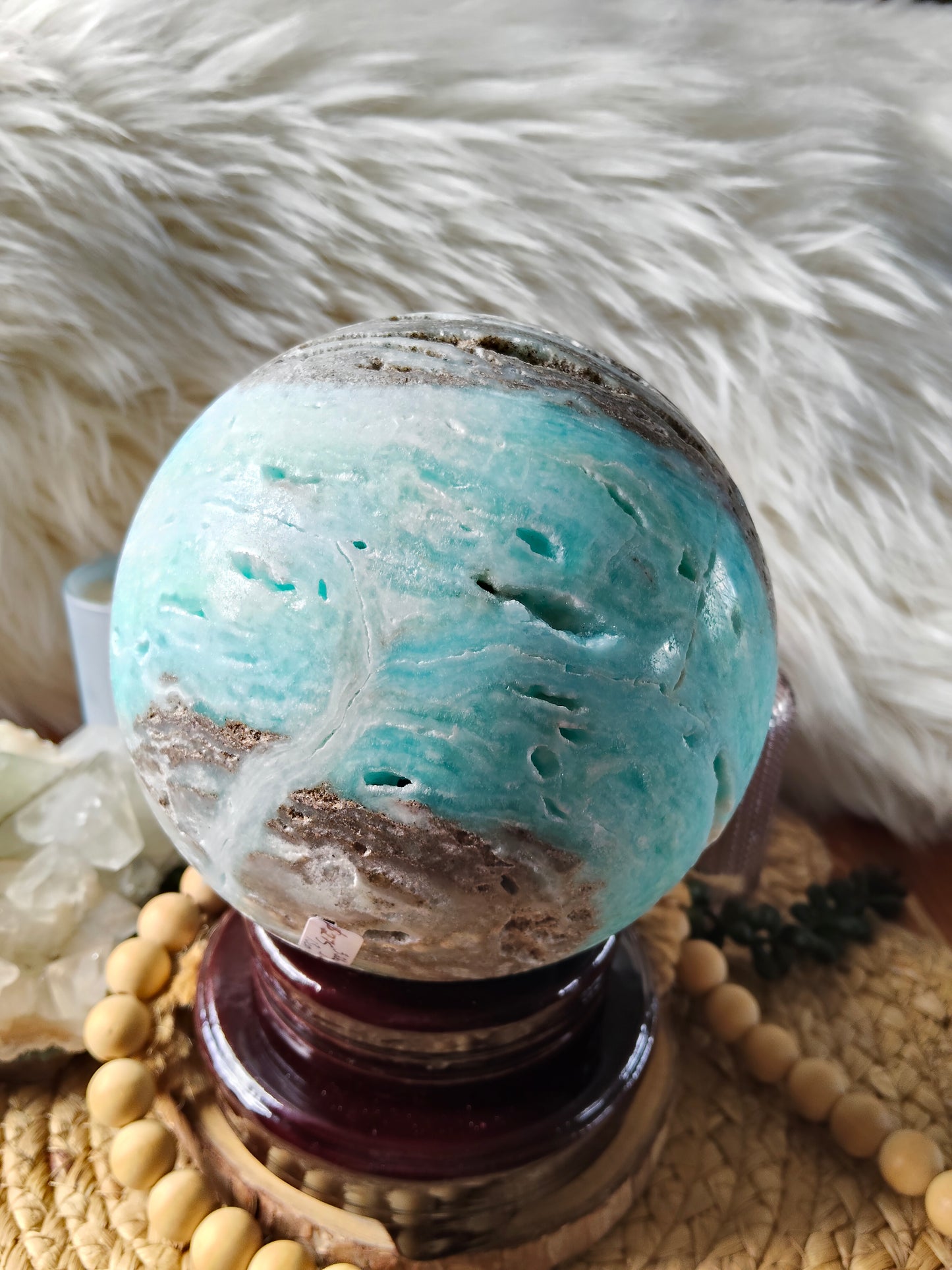 Large Hemimorphite Sphere