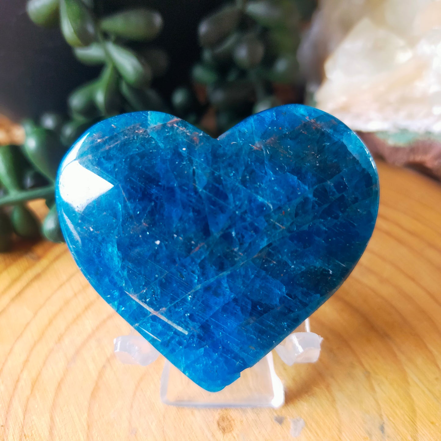 Blue Apatite Heart