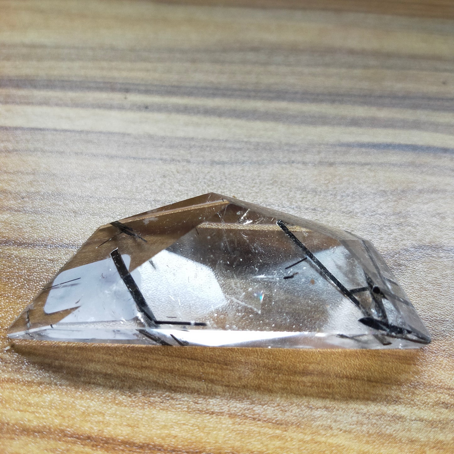 Black Tourmaline in Quartz Freeform