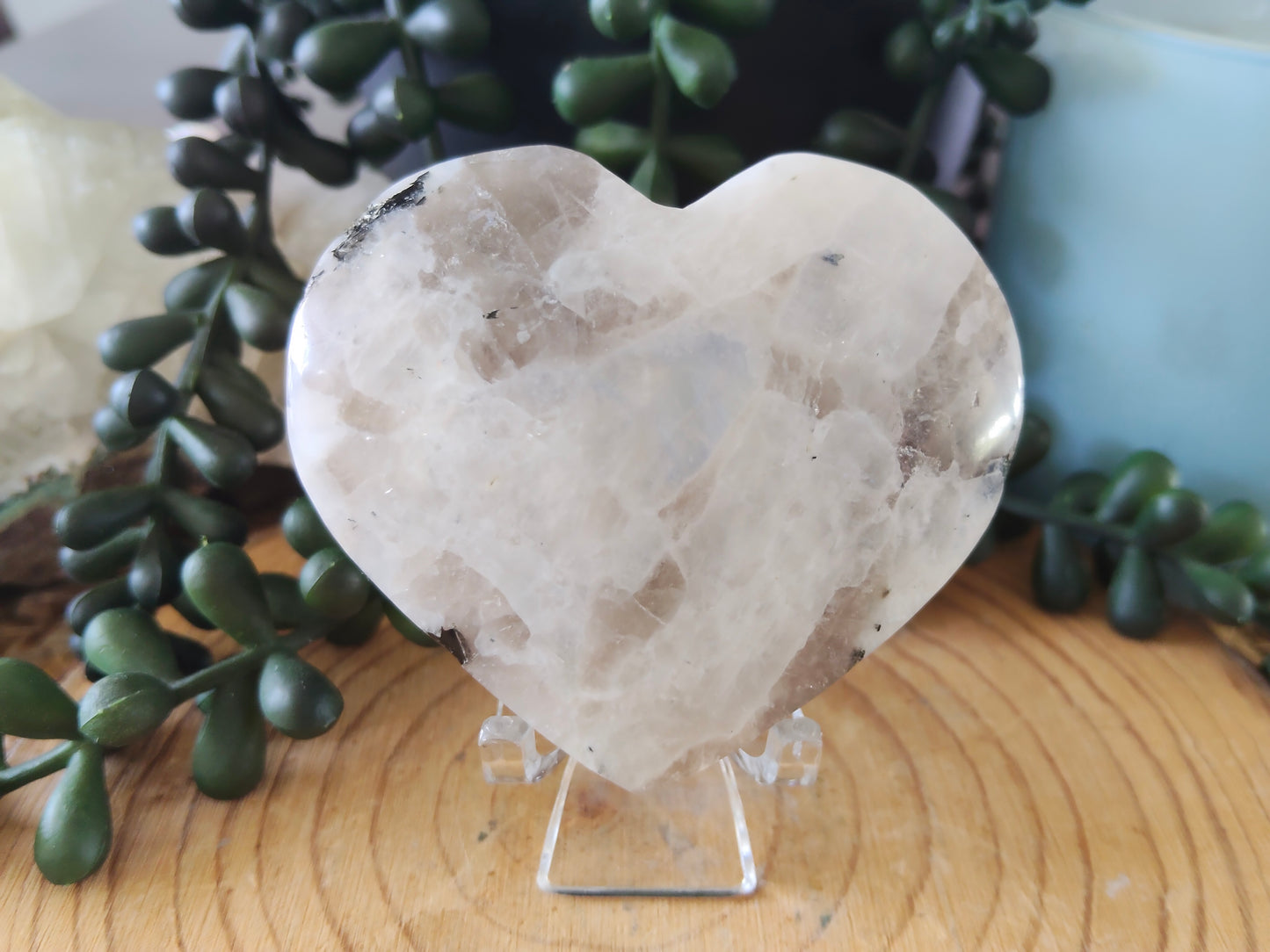 Rainbow Moonstone Hearts